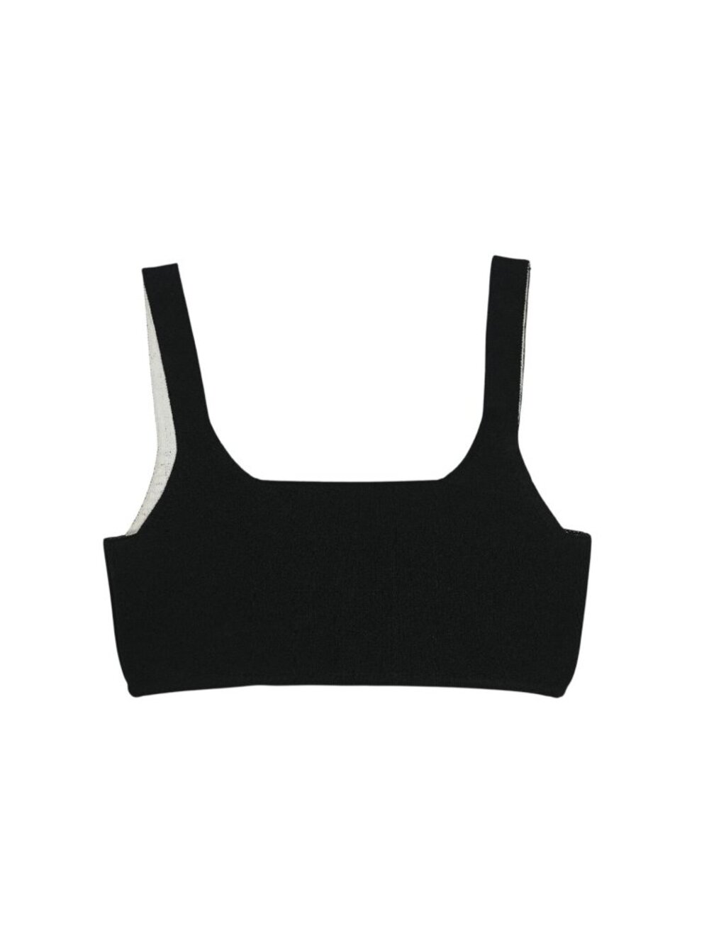 Alexander Wang Knit Crop Top in Black